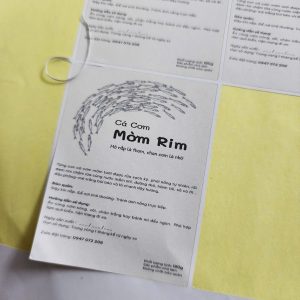 In tem nhãn dán chai lọ Đà Nẵng